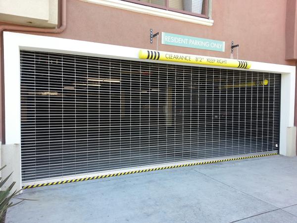 Wide double garage door completed for a Miami customer